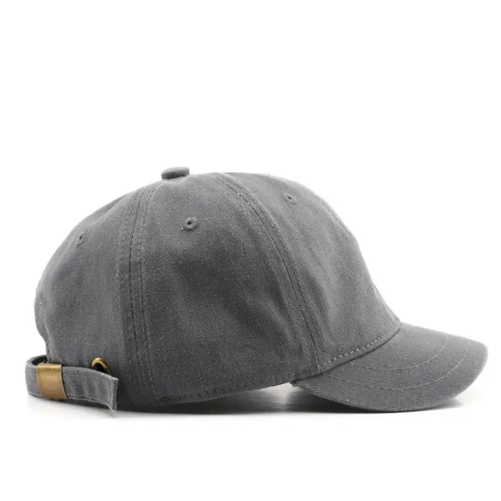 Vintage Washed-Cotton Short-Brim Dad Hat