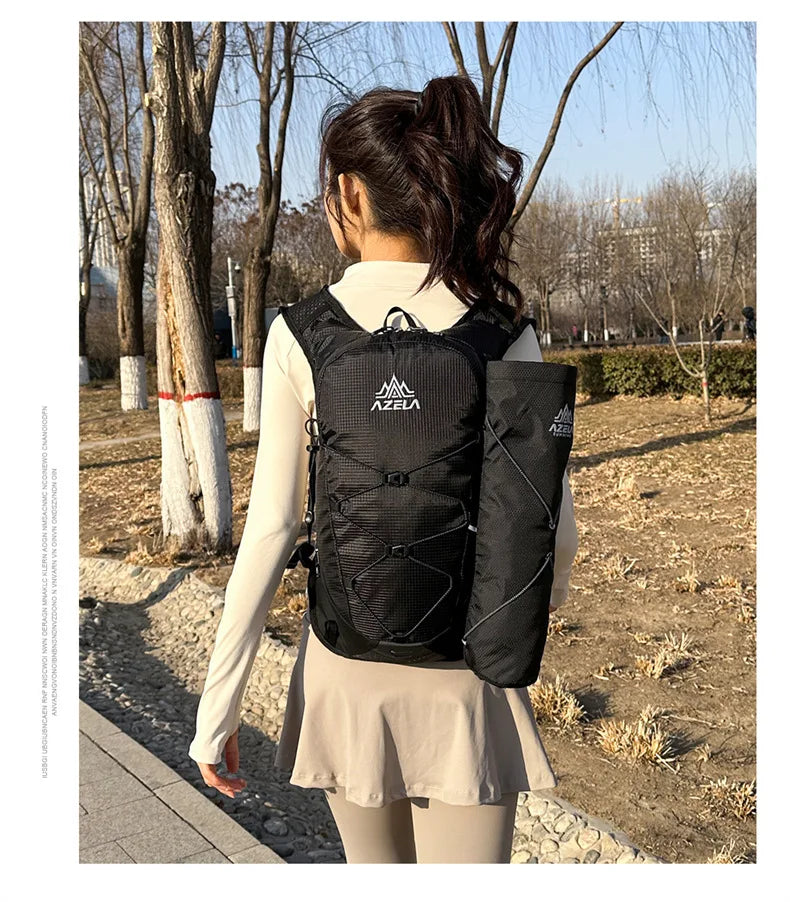 Outdoor Hiking Backpack Ultralight Women Men Running Race Hydration Vest Marathon Running Bicycle Bag for Travel Cycling Camping