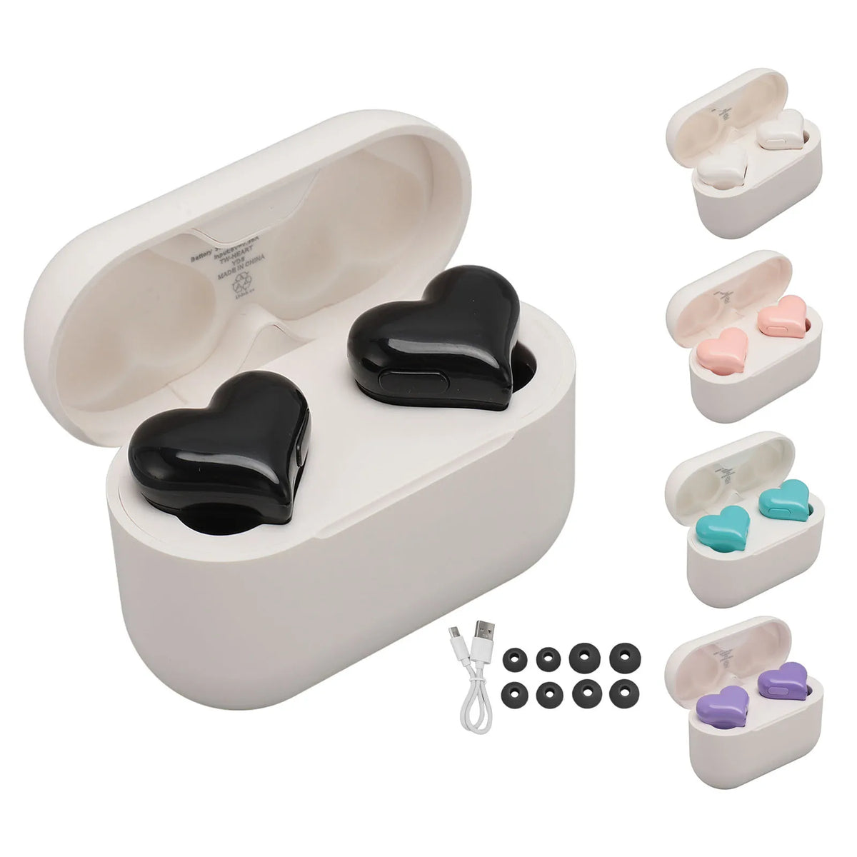 Heart Wireless Earbuds