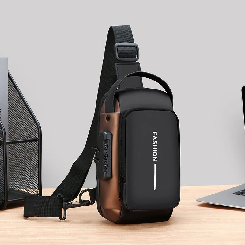 Men's Compact Anti-Theft Sling Bag