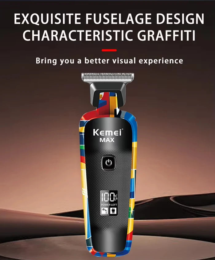 Kemei Graffiti Grooming Collection — Clippers, Trimmers & Shavers