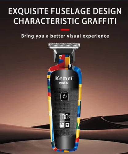 Kemei Graffiti Grooming Collection — Clippers, Trimmers & Shavers