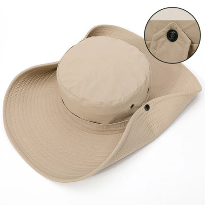 Men's UPF 50+ Waterproof Wide-Brim Boonie Hat