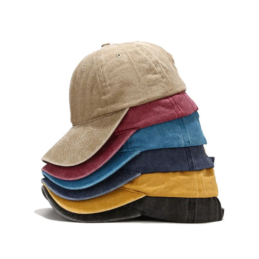 Vintage Washed Distressed-Cotton Dad Hat