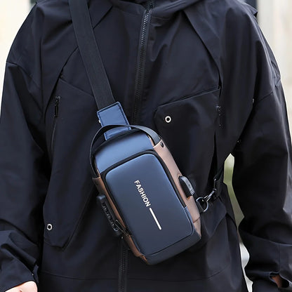 Men's Compact Anti-Theft Sling Bag