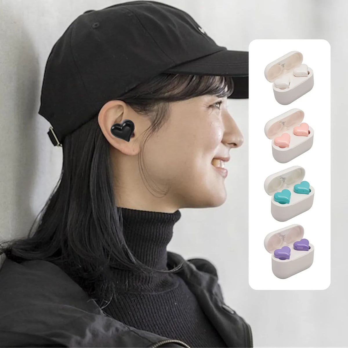 Heart Wireless Earbuds