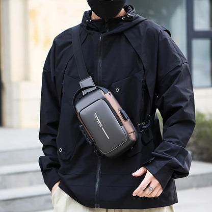 Men's Compact Anti-Theft Sling Bag
