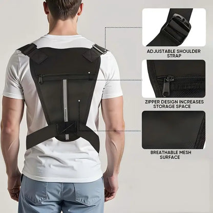 Tactical EDC Chest Rig — Outdoor Running Vest Pack