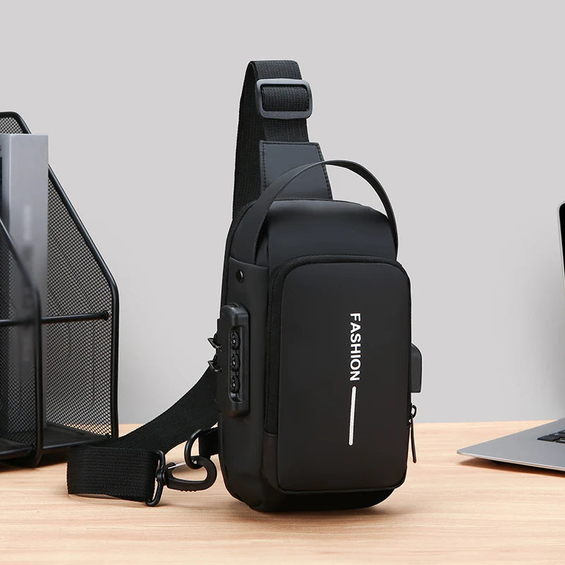 Men's Compact Anti-Theft Sling Bag