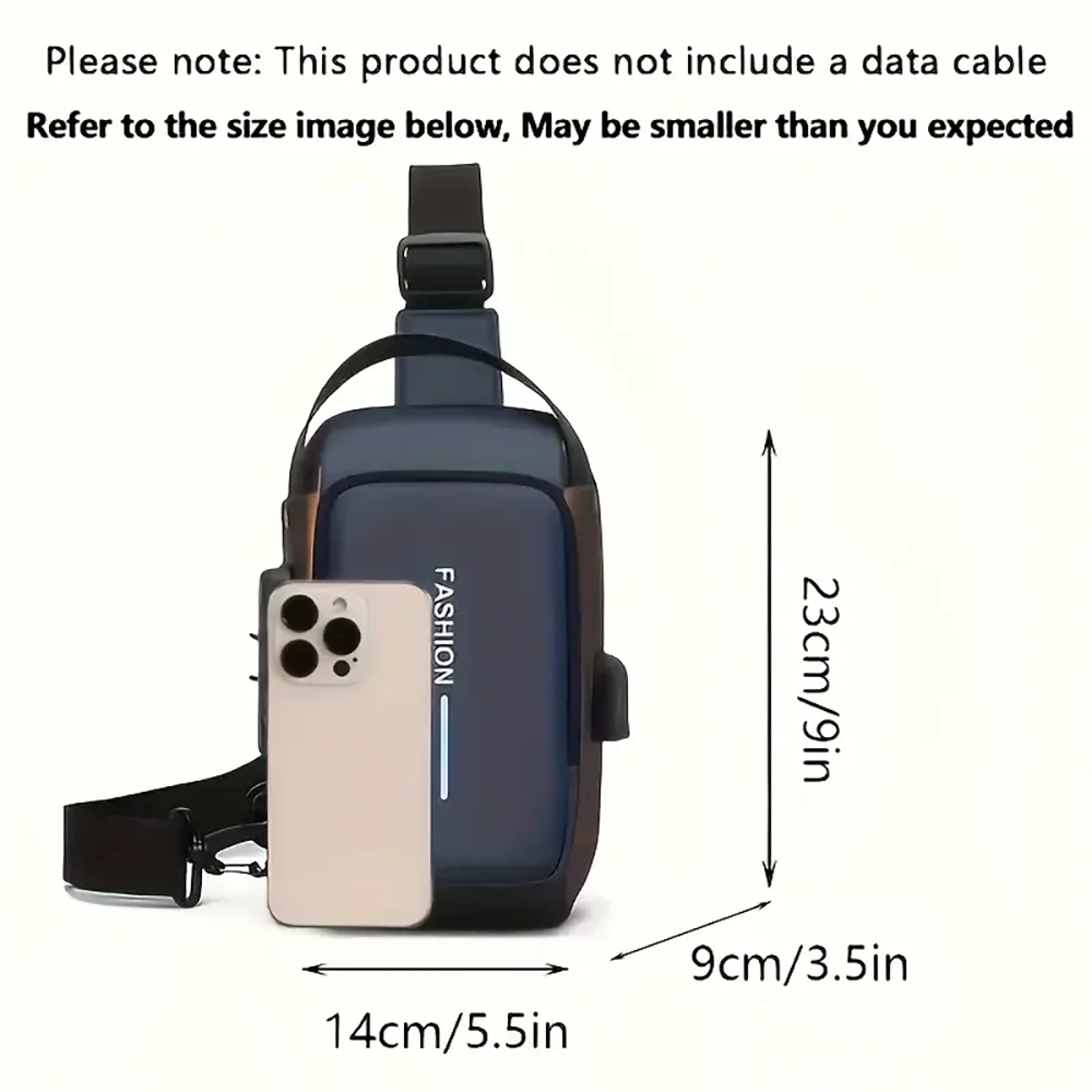 Men's Compact Anti-Theft Sling Bag