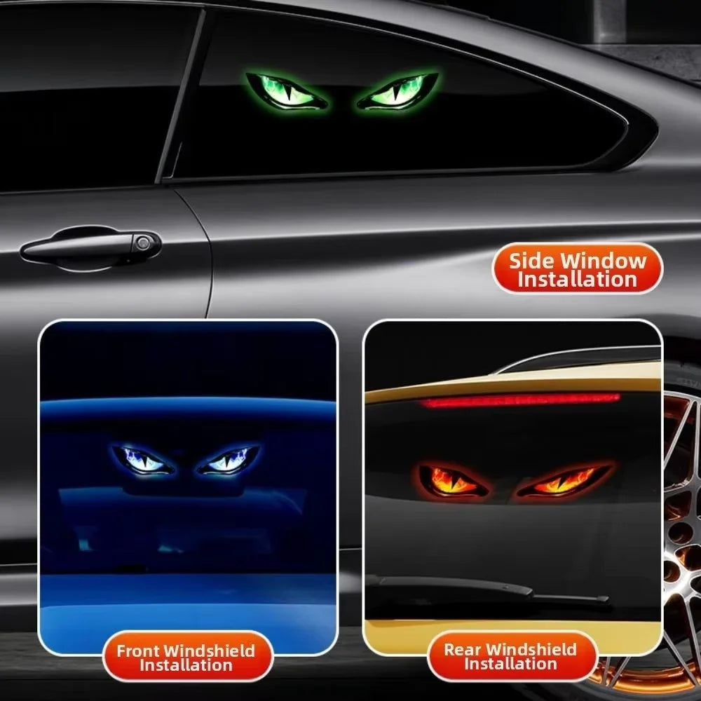 KEVANLY Solar Demon Eye Decorative Car Light