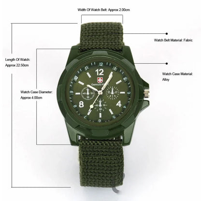 New Men Watches 2025 Fashion Quartz Wristwatch for Men Casual Nylon Band Military Sport Male Clock Watch Gift Reloj Hombre
