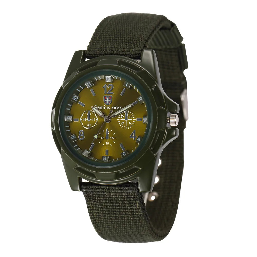 New Men Watches 2025 Fashion Quartz Wristwatch for Men Casual Nylon Band Military Sport Male Clock Watch Gift Reloj Hombre