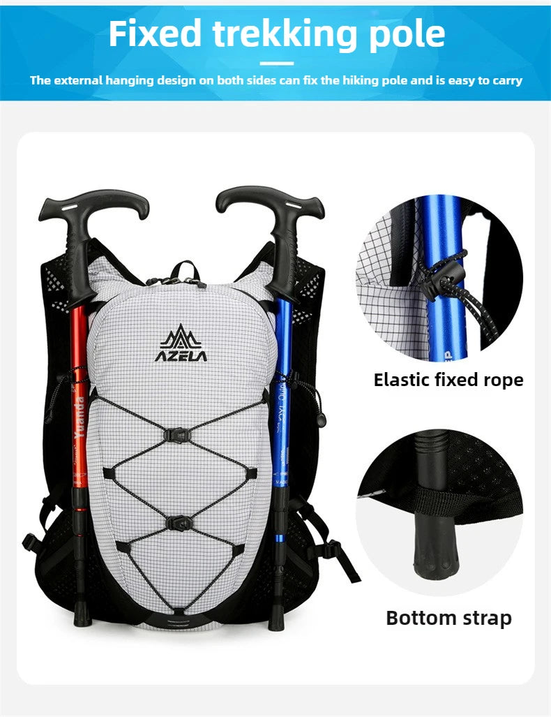 Outdoor Hiking Backpack Ultralight Women Men Running Race Hydration Vest Marathon Running Bicycle Bag for Travel Cycling Camping