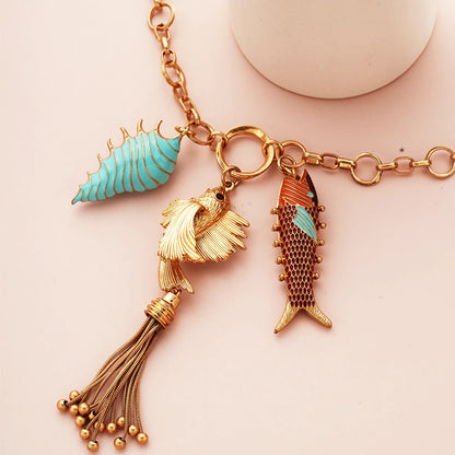 Ocean Muse Bohemian Marine Pendant Necklace