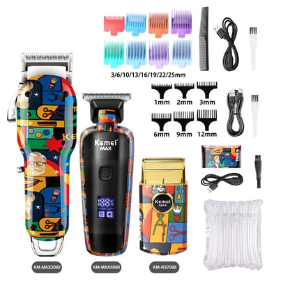 Kemei Graffiti Grooming Collection — Clippers, Trimmers & Shavers