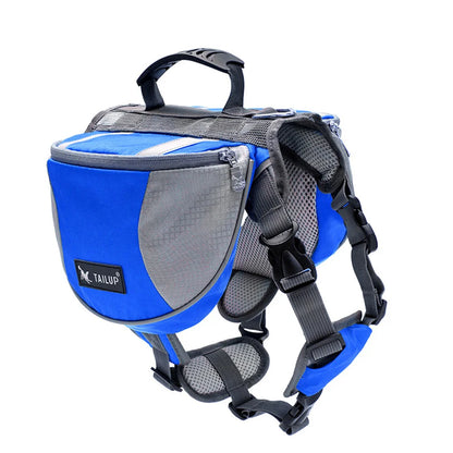 Outdoor Travel Big Dog Self Knapsack Bags Reflective Pet Snack Bag Harness for Medium Large Dogs Husky Bulldog mascotas Supplies