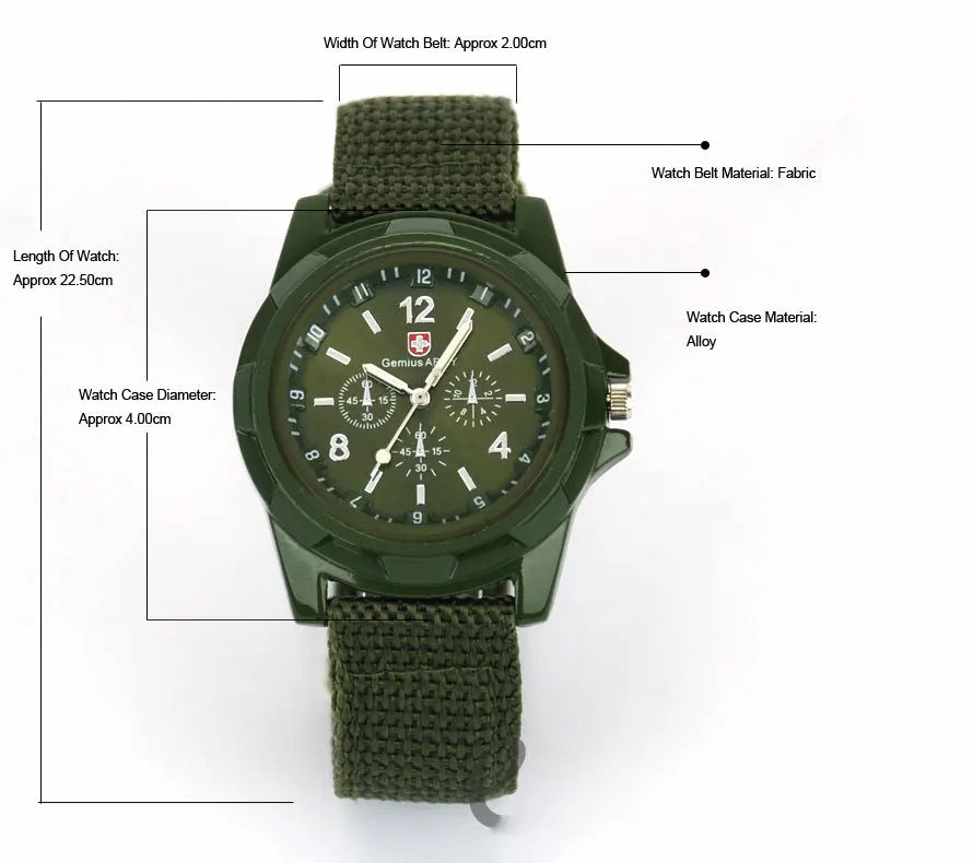 New Men Watches 2025 Fashion Quartz Wristwatch for Men Casual Nylon Band Military Sport Male Clock Watch Gift Reloj Hombre
