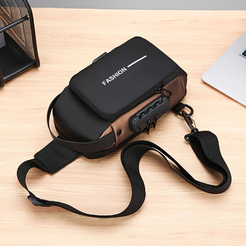 Men's Compact Anti-Theft Sling Bag