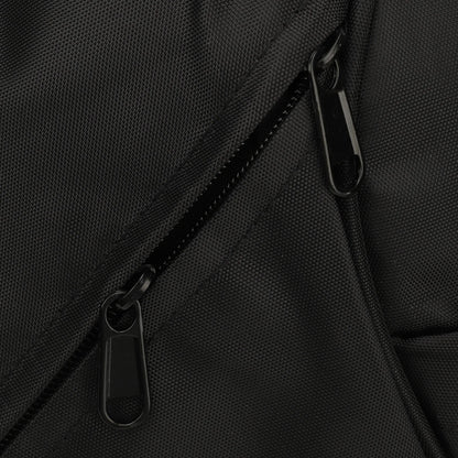 Large Black Sling Bag Waterproof Sling Backpack Oxford Fabric Outdoor Sports Chest Bag for Men Women Large Black Sling Backpack