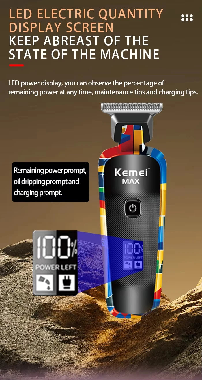 Kemei Graffiti Grooming Collection — Clippers, Trimmers & Shavers