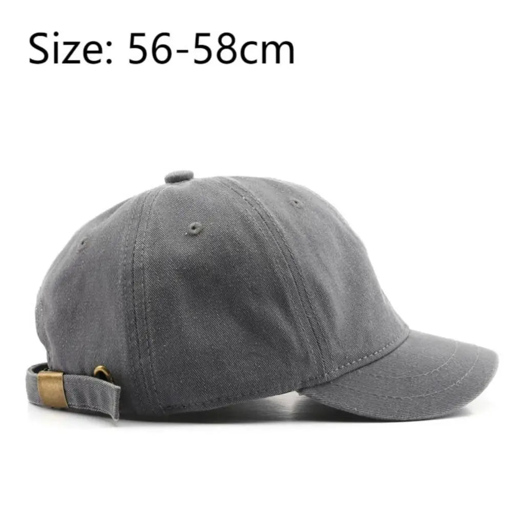 Vintage Washed-Cotton Short-Brim Dad Hat
