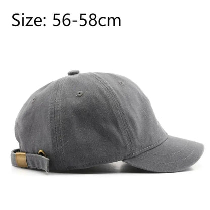 Vintage Washed-Cotton Short-Brim Dad Hat