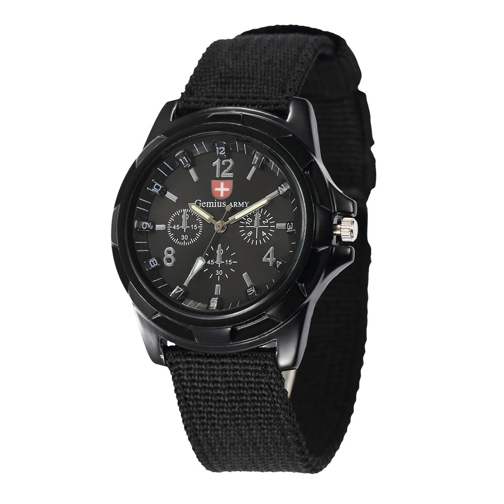 New Men Watches 2025 Fashion Quartz Wristwatch for Men Casual Nylon Band Military Sport Male Clock Watch Gift Reloj Hombre