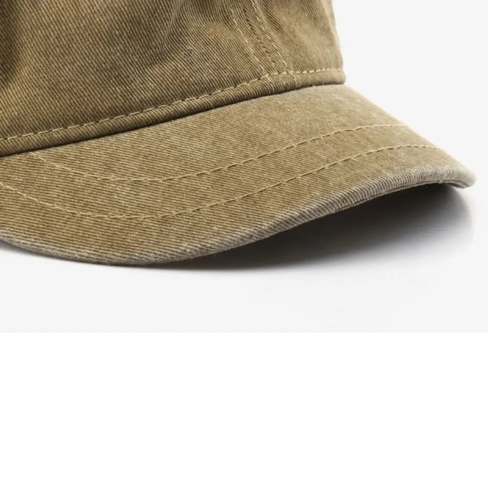 Vintage Washed-Cotton Short-Brim Dad Hat