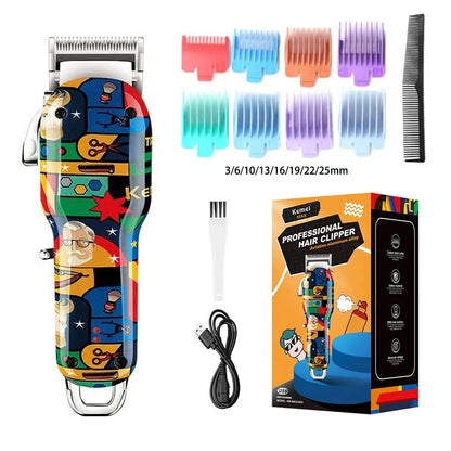 Kemei Graffiti Grooming Collection — Clippers, Trimmers & Shavers