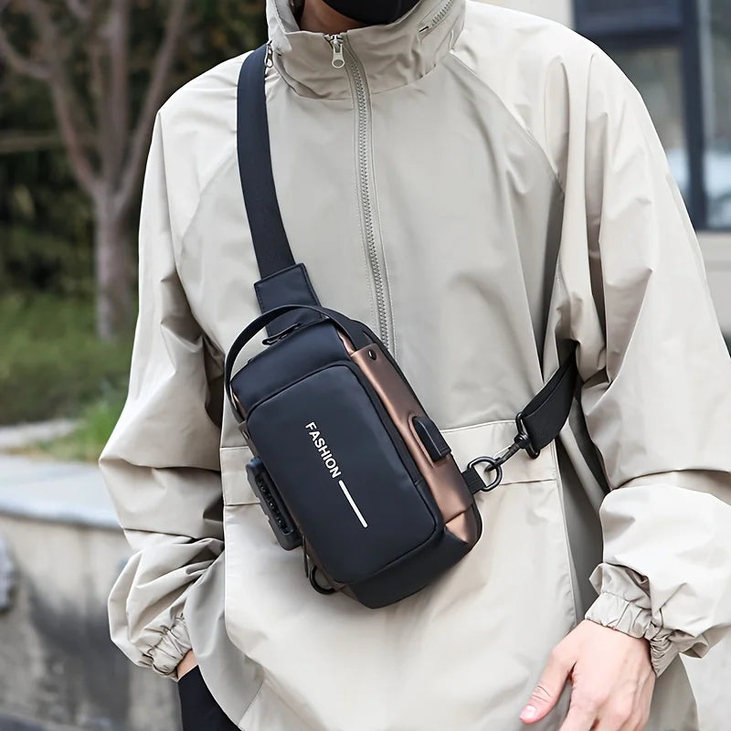 Men's Compact Anti-Theft Sling Bag