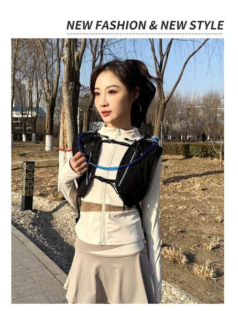 Outdoor Hiking Backpack Ultralight Women Men Running Race Hydration Vest Marathon Running Bicycle Bag for Travel Cycling Camping