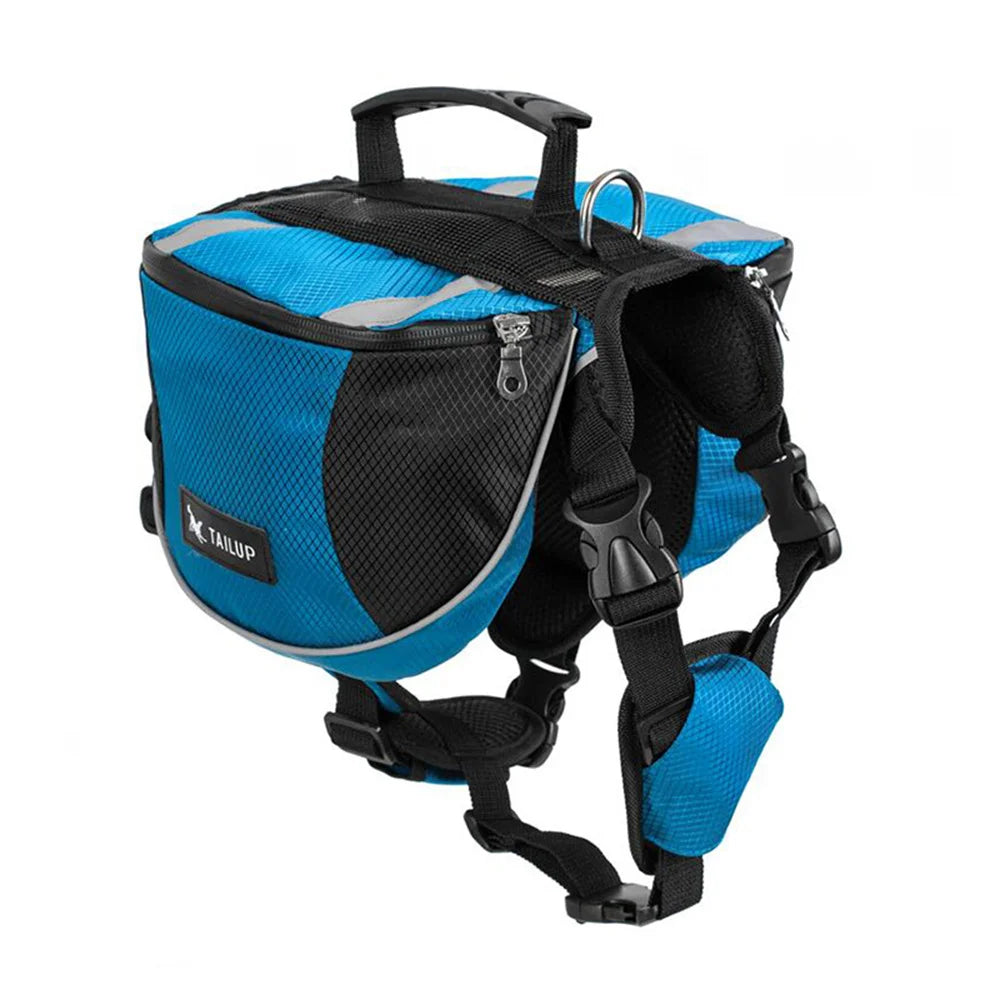 Outdoor Travel Big Dog Self Knapsack Bags Reflective Pet Snack Bag Harness for Medium Large Dogs Husky Bulldog mascotas Supplies