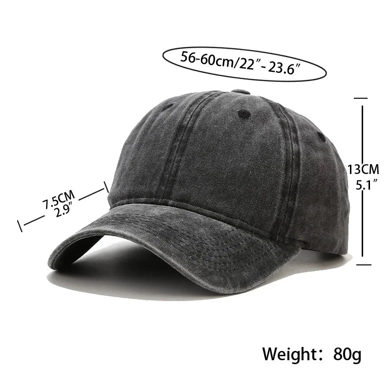 Vintage Washed Distressed-Cotton Dad Hat