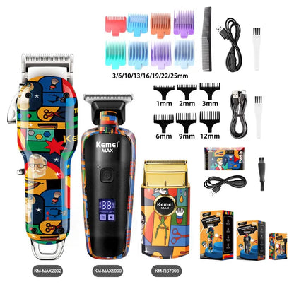 Kemei Graffiti Grooming Collection — Clippers, Trimmers & Shavers