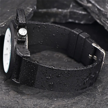Men Genuine XINEW Brand Watches Students Boys Fashion Casual Rubber Band Simple Sports Date Quartz Watch Black Reloj Hombre 2024
