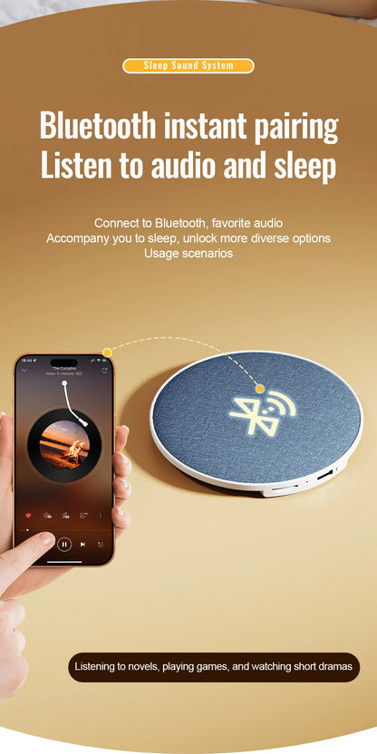 Bluetooth Speaker Wireless Bluetooth5.4 HiFi Pillow Sound Disc Sleep Decompression Support TF Card Reading Type-C Cable Charging