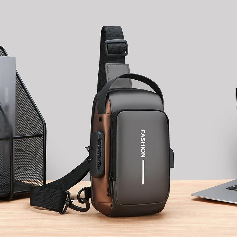 Men's Compact Anti-Theft Sling Bag