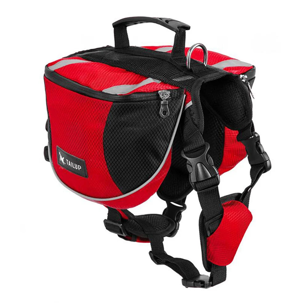 Outdoor Travel Big Dog Self Knapsack Bags Reflective Pet Snack Bag Harness for Medium Large Dogs Husky Bulldog mascotas Supplies