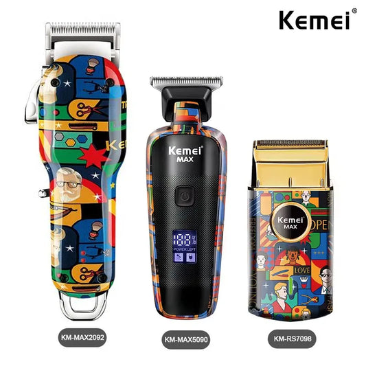Kemei Graffiti Grooming Collection — Clippers, Trimmers & Shavers