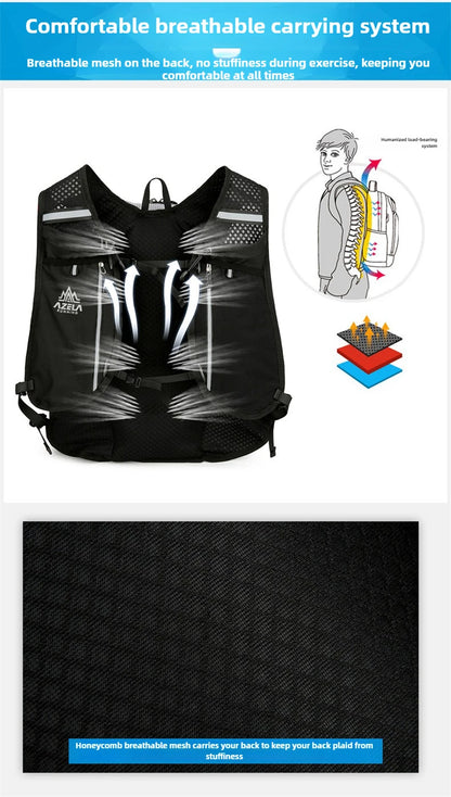 Outdoor Hiking Backpack Ultralight Women Men Running Race Hydration Vest Marathon Running Bicycle Bag for Travel Cycling Camping