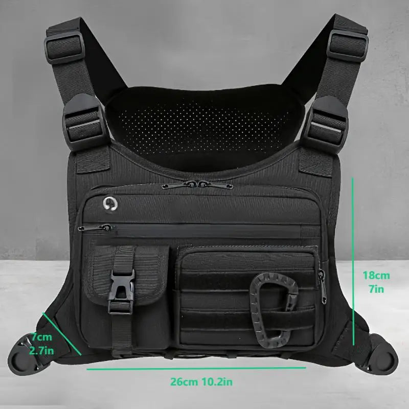 Tactical EDC Chest Rig — Outdoor Running Vest Pack