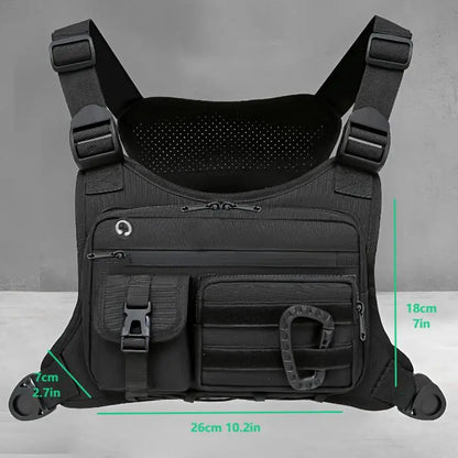 Tactical EDC Chest Rig — Outdoor Running Vest Pack