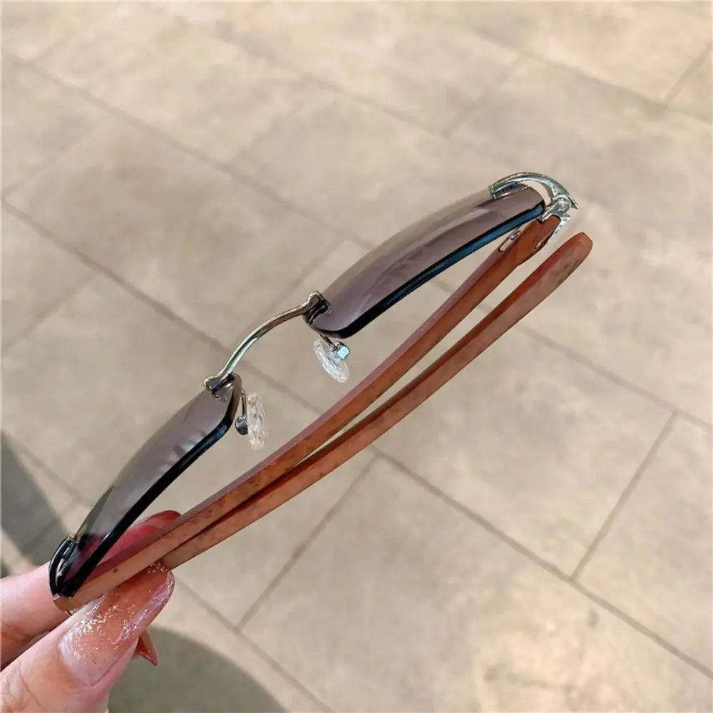 UV400 Punk Sunglasses Fashion Gradient Frameless Eyewear Rectangle Sun Glasses for Women & Men