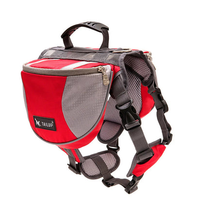 Outdoor Travel Big Dog Self Knapsack Bags Reflective Pet Snack Bag Harness for Medium Large Dogs Husky Bulldog mascotas Supplies