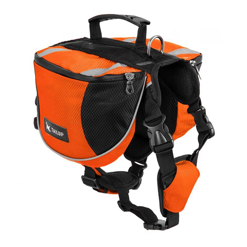 Outdoor Travel Big Dog Self Knapsack Bags Reflective Pet Snack Bag Harness for Medium Large Dogs Husky Bulldog mascotas Supplies