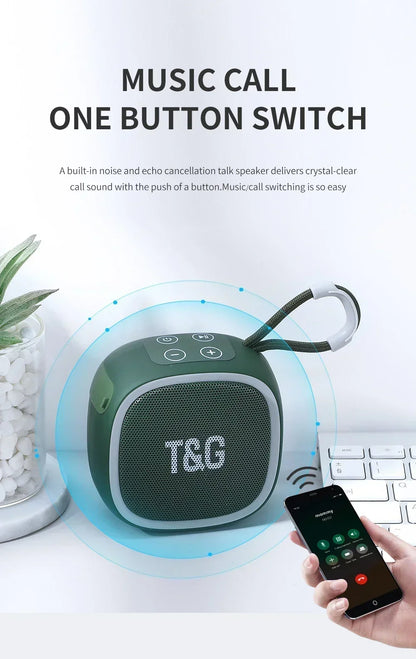 Bluetooth Speaker Mini Portable IPX4 Waterproof Wireless Loudspeaker Support TF FM Card BT TWS Stereo HIFI Sound Box Car Audio