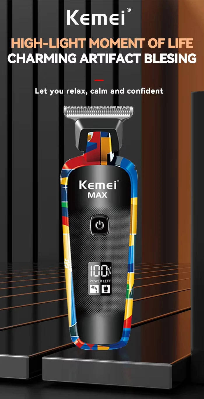 Kemei Graffiti Grooming Collection — Clippers, Trimmers & Shavers