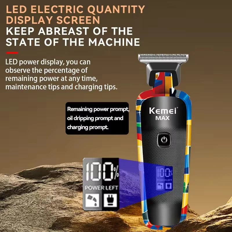 Kemei Graffiti Grooming Collection — Clippers, Trimmers & Shavers