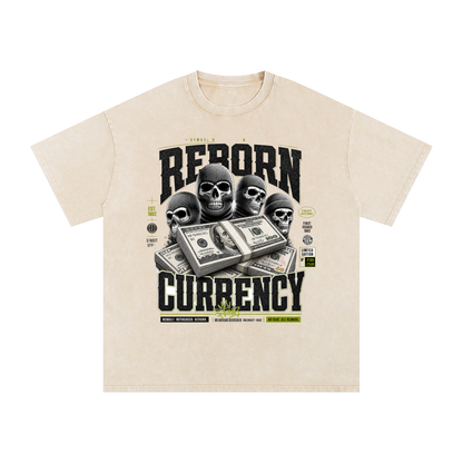Reborn Currency Snow-Washed Cotton Graphic Tee